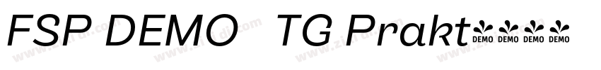 FSP DEMO   TG Prakt字体转换